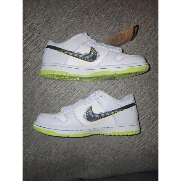 Nike Dunk Low 3D Swoosh Grey (GS) Size 5y - Picture 5 of 6